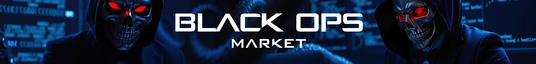 BlackOps Market Header Banner - Secure Darknet Trading